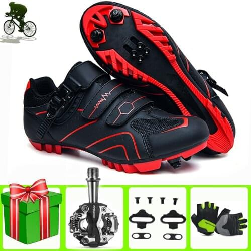 Men Cycling Shoes Sapatilha Ciclismo Mtb Non-slip Mountain Road Self-locking Ladies Professional Breathable Self-locking Bicycle