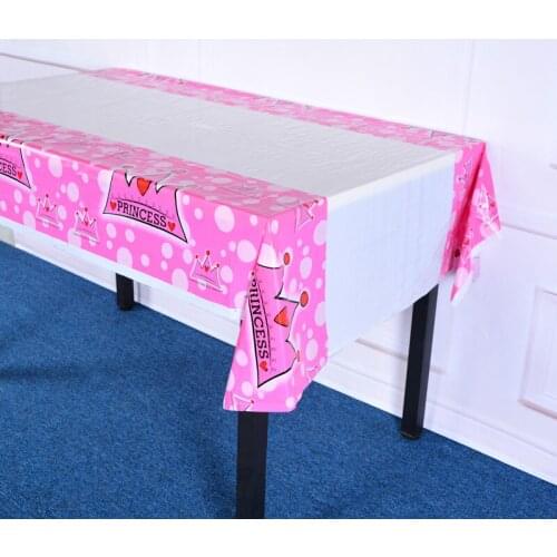 Happy Birthday Disposable Party Tableware Baby Shower Princess Prince Crown Design Birthday Party Baptism Decorations