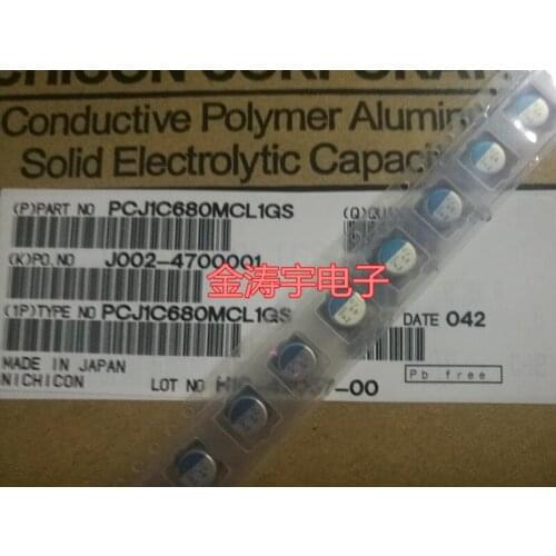 PCJ1C680MCL1GS 16 v68uf 6.3 * 6 nikon CJ patch solid-state capacitors 68 uf 16 v