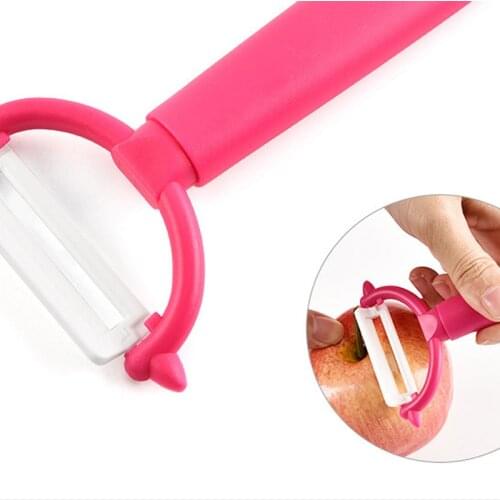 Plastic Handle Ceramic Peeler Cucumber Carrot Apple Potato Peeler Kitchen Fruit Vegetable Melon Planer Creative Artifact Tools