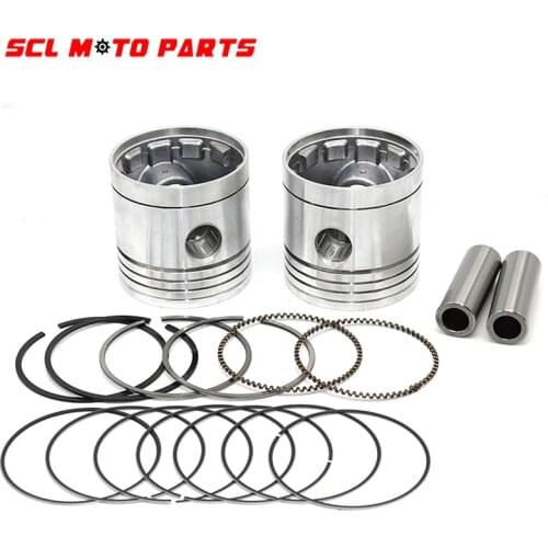 ALconstar-For Ural CJ-K750 M72 motor 24HP 750cc engine pistons with ring link 1 pair left and right case for Bmw R12 R71 M-72