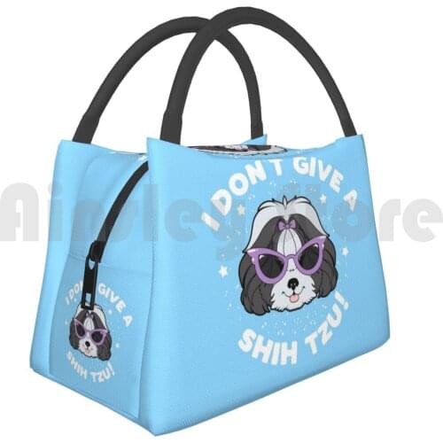 Portable Insulation Bag Copy Of I Don’T Give A Shih Tzu-Black Shih Tzu Sassy Dog Cute Dog Kawaii Dog Shih