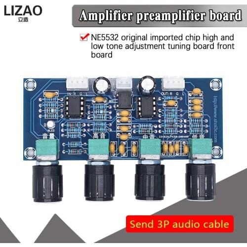 XH-A901 NE5532 Tone Board preamp Pre-amp With treble bass volume adjustment pre-amplifier Tone Controller For amplifier Board