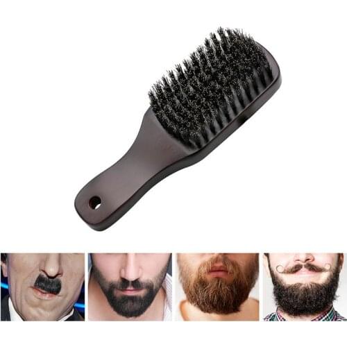 Soft-Haired Beard Brush For Men - Full Natural Bristle Mustache and Theaceae for All Beard Balm and Oil 20
