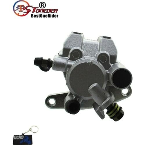STONEDER Left Front Brake Caliper & Pads For Yamaha Banshee 350 Bear Tracker 250 Big Bear 250 350 Blaster YFS200 Bruin 250 350