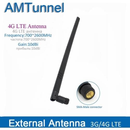 4G LTE external antenna 10dBi 3G 4G router antenna 3G indoor antenna with SMA male connector for Huawei router modem