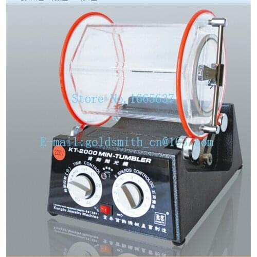 Jewelry rotary polisher, New Rotary Tumbler with Capacity 5kg drum necklace ring burnishing