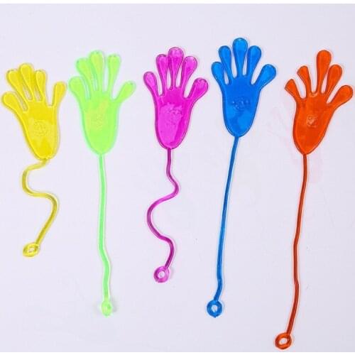 24pcs Funny Nontoxic Creative Wacky Safe Novelty Sticky Hands Toys Birthday Christmas Party Supplies Party Favors