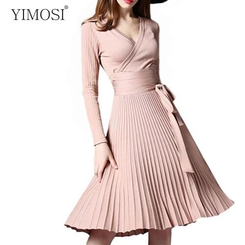 Winter Spring Women Elegant Party Dresses 2020 Vintage Decorative Sashes V-Neck Bodycon Dress Plus Size Office Dress Vestidos
