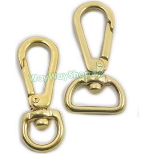 1 Piece Brass 11mm 18mm Swivel Clip Snap Hook Trigger For Webbing Purse Bags Shoulder Buckle Clasp DIY