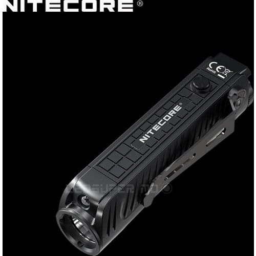 1800 Lumens Nitecore P18 Unibody Die-case Futuristic CREE XHP35 HD LED Tactical Flashlight with Auxiliary Red Light