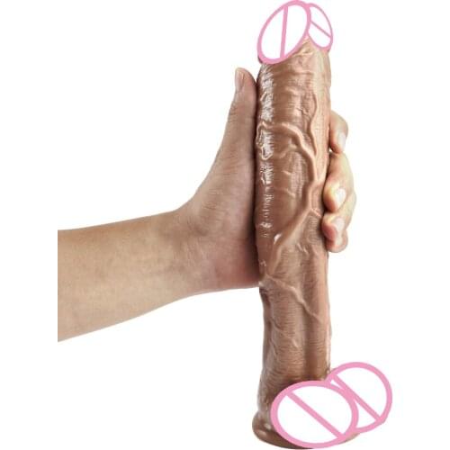 31*5.5CM Long Dildo Strong Suction Cup Super Big Dildo Anal Realistic Penis Butt Plug Sex Toys For Women Female Masturbator