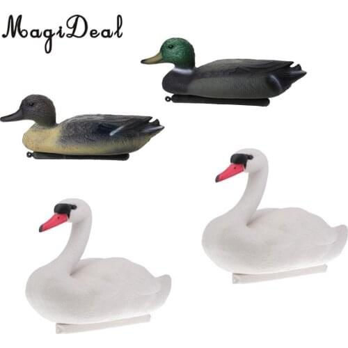 Pack of 4pcs Floating Duck Drake Decoy Swan Goose Hunting Bait Lawn Ornament Garden Decor