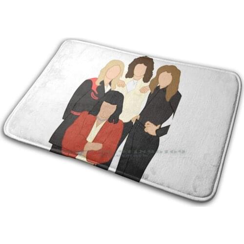70s Queen Mat Rug Carpet Anti-Slip Bedroom Entrance Door Mat Queen Freddie Brian May Roger Taylor John Deacon