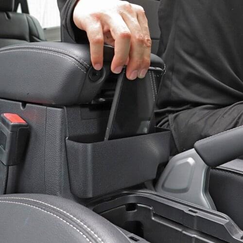 Car Central Control Armrest Box Non-destructive Installation Hanging Storage Box Interior Accessories for 18-21 Jeep JL Wrangler