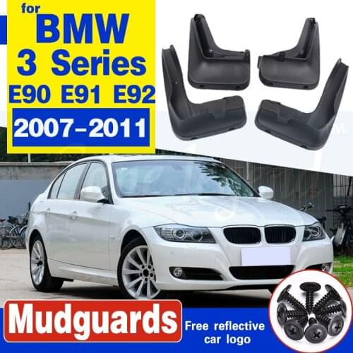 Car Front Rear wheel Mud Flaps For BMW 3 Series E90 E91 E92 2007-2011 Car Mudguards Splash Guards Mudflaps Fenders accessorie