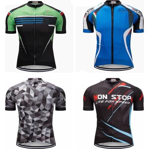 Cycling Jersey Mens Mountain Bike Clothing Maillot Ciclismo Quick Dry MTB Bicycle Jersey Tops Short Cycling Shirt Green