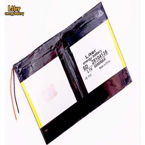 Tablet PC battery capacity 28104135 3.7V 5000mah 30105135 Universal Li-ion battery for tablet pc 8inch 9inch 10inch