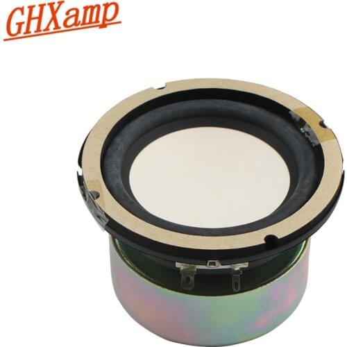 GHXAMP 4 inch Mid-Bass Speaker Unit 6ohm 50W Hifi Home Theater Fiber basin with Cooling Holes 88mm Magnetic Steel 1pc