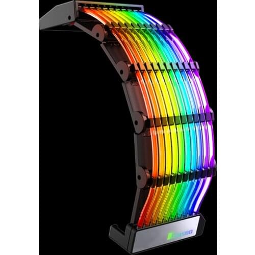 JONSBO DY-1 24 Pin Motherboard ARGB Power Cable Manual Control Rainbow Streamer Lighting 5V ARGB AURA SYNC Cord Wire