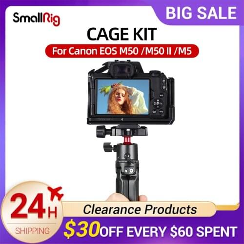 SmallRig Camera Cage Kit With Tabletop Mini Tripod For Canon EOS M50 /M50 II /M5 Kits 3138