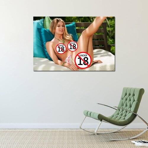 Beautiful Smiling Girl Sexy Body Photo Wall Art Posters HD Modern Canvas Paintings Wall Pictures for Living Room Decor
