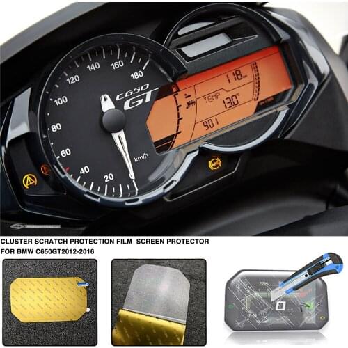 Motorcycle Cluster Scratch Protection Film Screen Protector For BMW C650GT 2012-2016