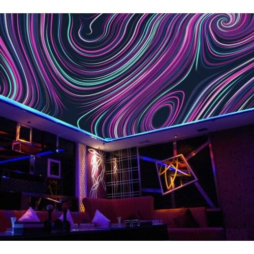Home decor wallpaper wall ceiling Abstract rotation curve wallpaper art mural 3d ceiling 3d wall murals wallpaper