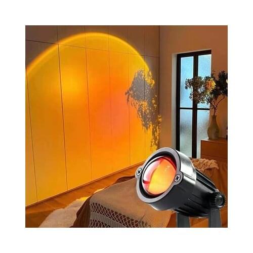 NEW Sunset Lamp LED Colorful Projection Spotlight USB/US/EU Plug Solar Projection Desk Light for Bedroom Coffee Store Wall Decor