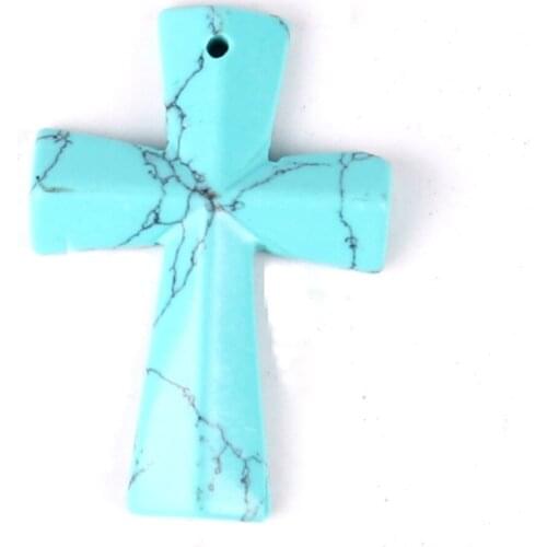 Wholesale 24pcs/lot New Fashion Best Selling Assorted Natural Stone Mixed Cross Pendants Charm Fit Necklaces Jewelry making Free