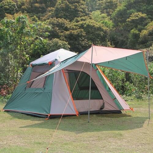 Outdoor Camping Automatic Tent Anti-Rainstorm Sun Protection Double 3-4 People In The Wild Quickly Open Thick Beach Tent