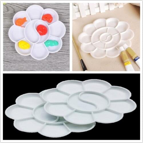 4 Size Palette Art Alternatives Paint Tray Artist Watercolor Plastic Palette Supply White Watercolor Palette Pigment Tray