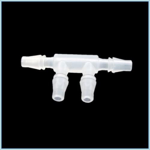 The plastic pagoda joint of the 4 - way connector is a type of multi - pass high temperature acid and alkali resistance