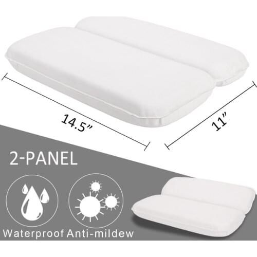 SPA Bath Pillow Non-slip Bathtub Mat Headrest Soft Waterproof Anti-mildew Bath Pillow 7 Suction Cups Home Bathroom Accersories