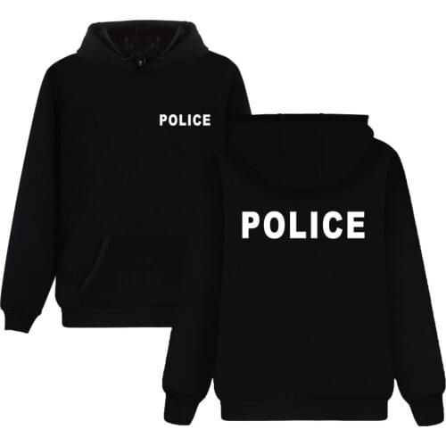 Police Clothing Mens Fashion Jacket Coat Police Hoodies Hoodie Sweatshirt Print Pullover Top Brand Casual Hooded High Quality