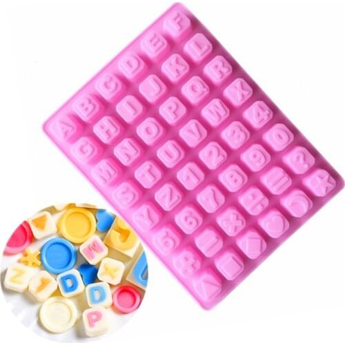 Alphabet Silicone Molds For Chocolate Candy Letter Shape Handmade Soap Making Cake Decoration Mould Ice Cube Baking Tools