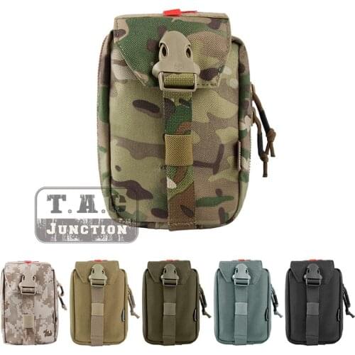 Emerson Tactical MOLLE Outdoor Tools Pouch EmersonGear Carrier Rip-Away EMT IFAK Bag W/ Zipper Multicam