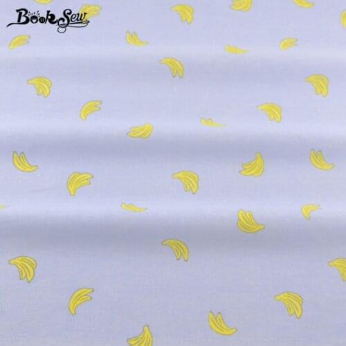 Booksew Banana Pattern Home Textile Tablecloth Pillow Bag Curtain Cushion Zakka Cotton Linen Fabric Sewing Material Tissu CM