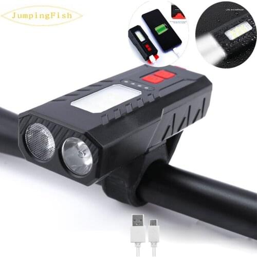 800lm 4000mah Bicycle Light Highlight LED Bike Front Light USB Rechargeable Cycling Horn Multifunction MTB Flashlight