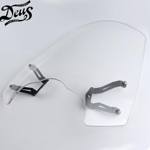 For KAWASAKI Vulcan S 650 EN650 VN650 Cafe 2015 - 2020 Motorcycle Windscreen Windshield with Bracket Clear New