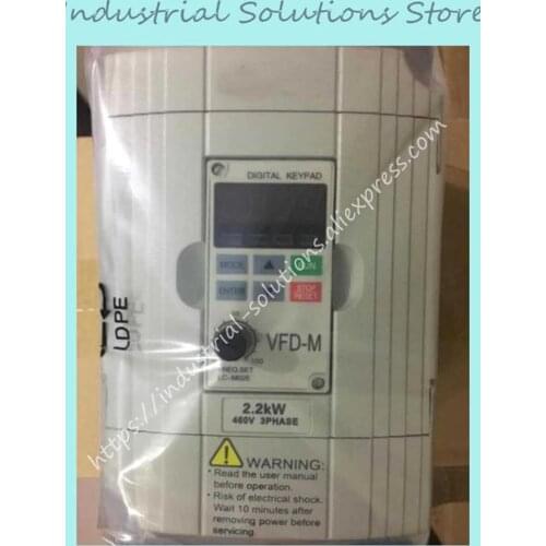 Input 3PH 380V Output 3PH Inverter Inverter VFD022M43B 0~480V 5A 0.1~400Hz 2.2KW 3HP New
