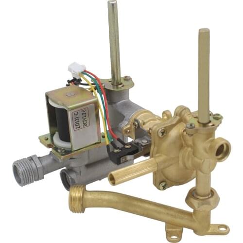 Water heater flue gas valve kitchen household accessories water gas linkage valve hydraulic assembly brass 1pc gas