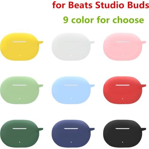 Protective Case for Beats Studio Buds Wireless Earphones Sleeve Shockproof Silicone Earphones Cover Earbuds Skin Cover Shell