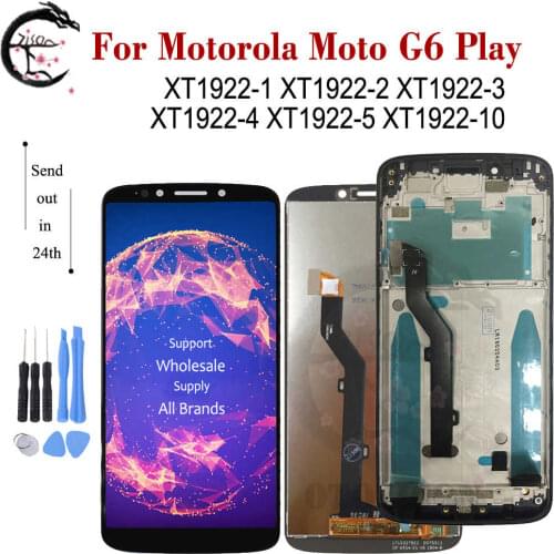 LCD With Frame For Motorola Moto G6 Play LCD XT1922 Display Screen Touch Digitizer Assembly G6play Display XT1922-1 XT1922-2 LCD