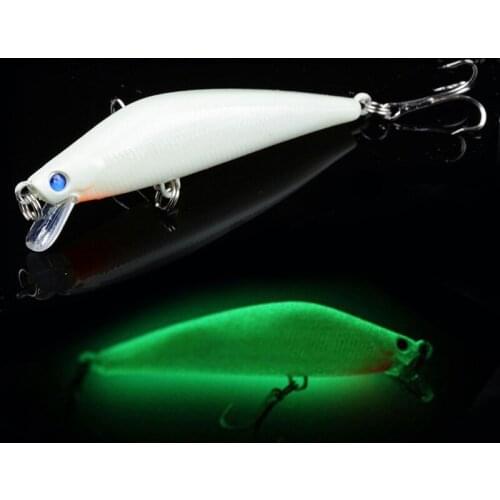 1PCS Laser Wobblers Fishing Hard Lures 3D Eyes 90mm 8g Luminous Minnow Fishing Bait Crankbait With Treble Hook Tackle