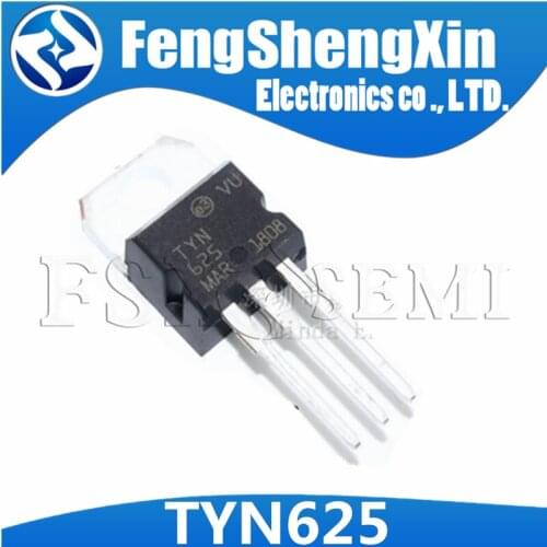 10pcs/lot TYN625 TYN625RG TO-220 600V/25A SCRs