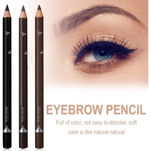 12pcs Eye Brow Pencils Make Up Set Black Brown 3 Colors Waterproof Eyebrow Eye Liner Pen Long Lasting Eyebrow Pen Cosmetics Tool