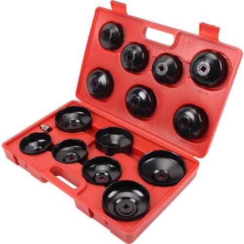 14pcs Cup Type Oil Filter Wrench Oil Filter Removal Set Professional Car Tool Set Auto Repair Tool Set