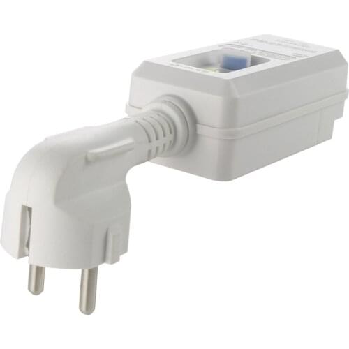 16A 220V 240V EU Plug GFCI Leakage Protection Safety RCD Socket Adaptor Home Circuit Breaker Cutout Power Trip Switch