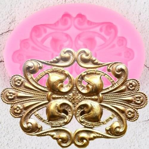 3D Relief Cake Border Silicone Molds Frame Fondant Mold Cake Decorating Tools Cupcake Topper Candy Clay Chocolate Gumpaste Mould